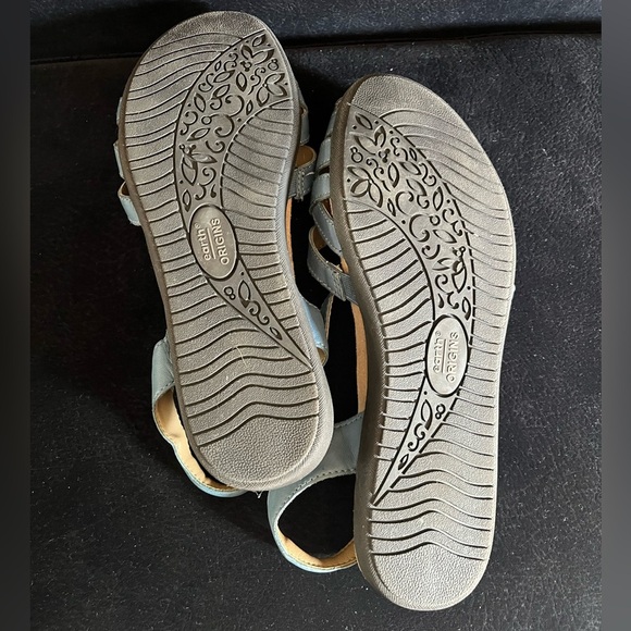 Earth Origins Nellie Persian Blue Leather Mary Jane Sandals Women’s 9W - Picture 3 of 9